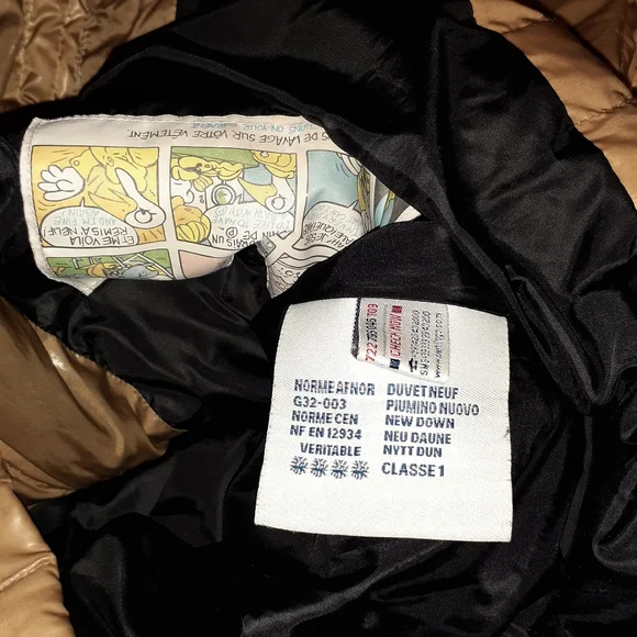 MONCLER PUFFER COAT LONG SLEEVE GOLDISH WOMEN'S SIZE 2 - Picture 11 of 14